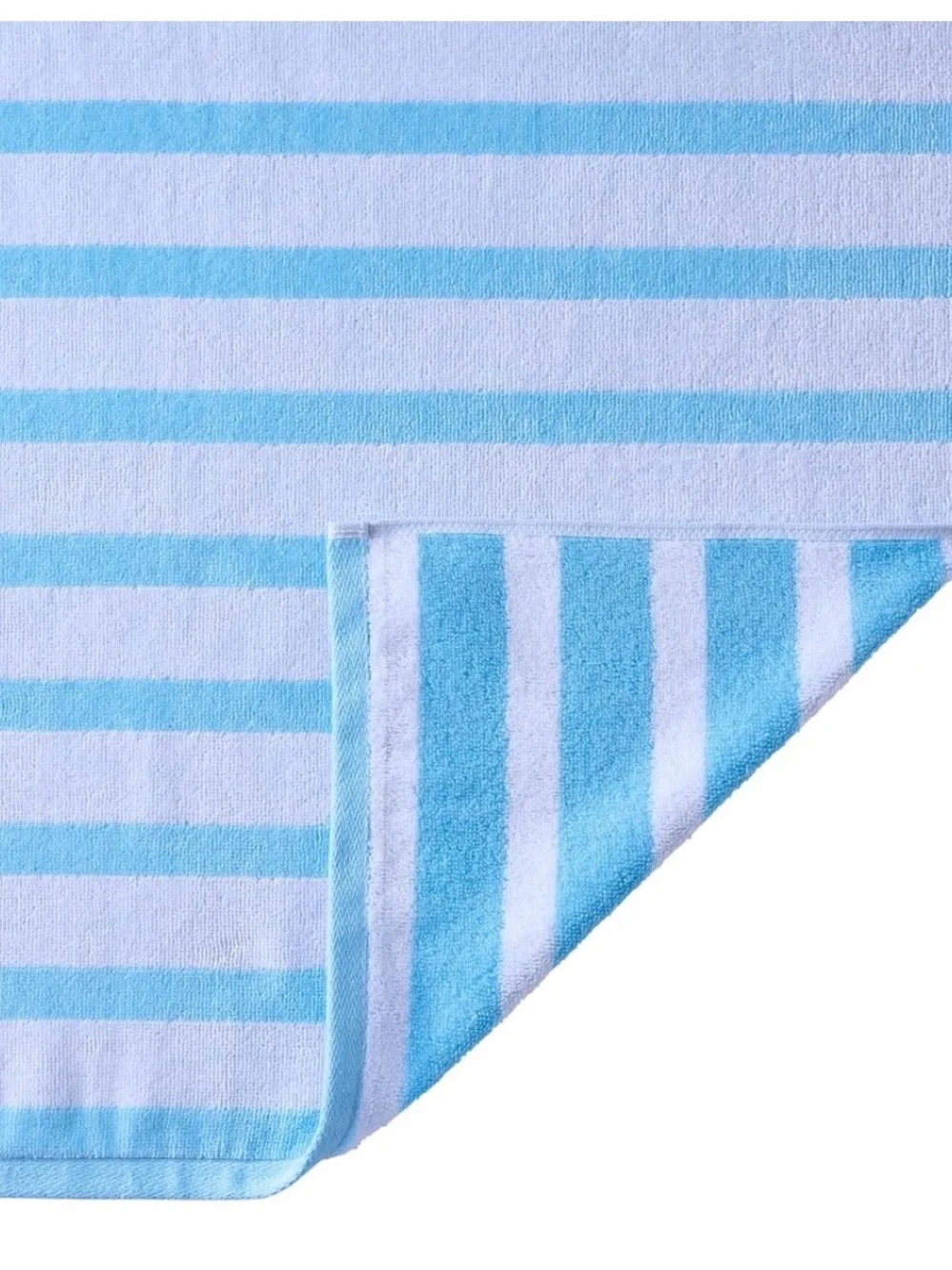 Better Homes & Gardens 2 Pack Beach Towels Blue Rope Stripe NWT 38x72